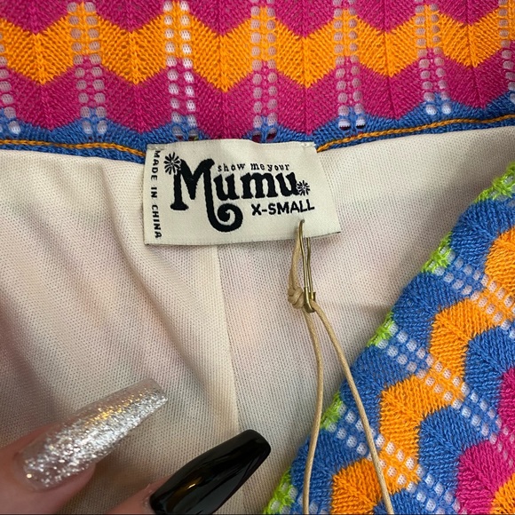 Show me your Mumu Susie Flare Leg Pants in Paradise Island Knit Size XS - Picture 8 of 11